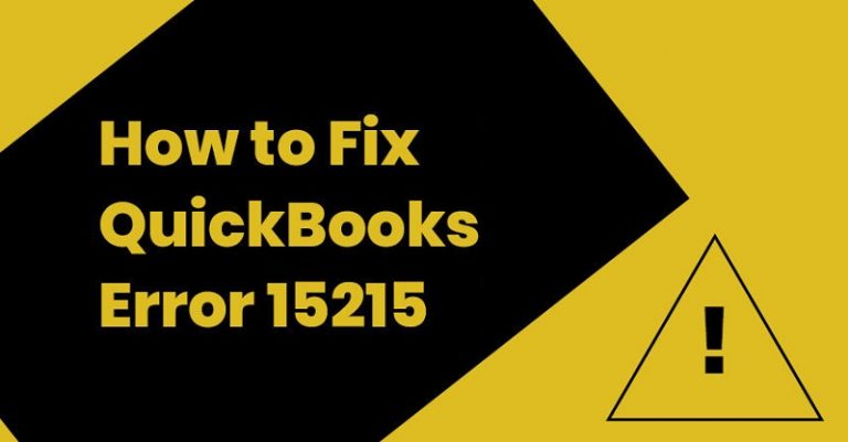 QuickBooks Error 15215 – What is it & How to Fix?