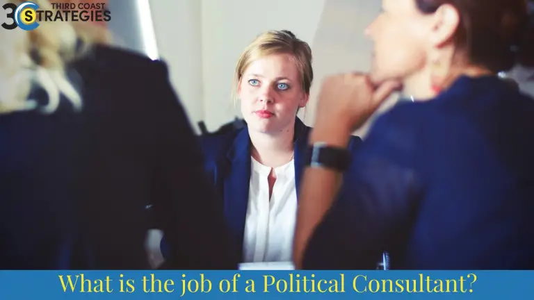 What is the job of a Political Consultant?