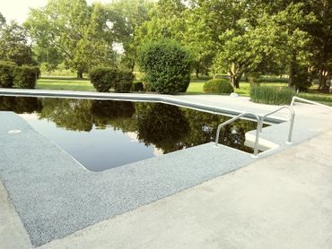 How is rubber decking around pool the best for safety purpose!