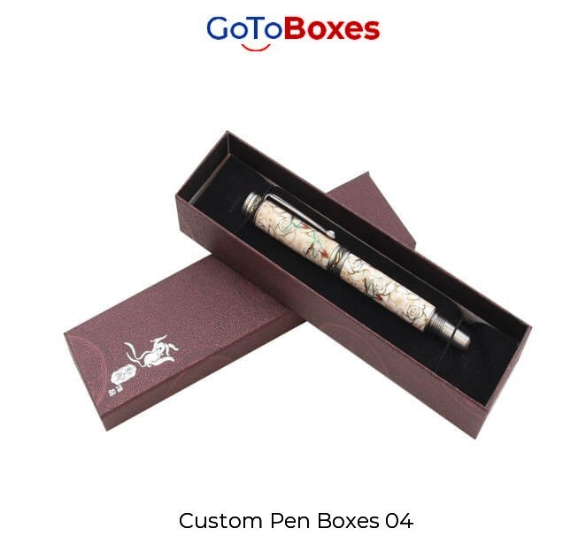 Get Custom Pen Boxes Wholesale at GoToBoxes