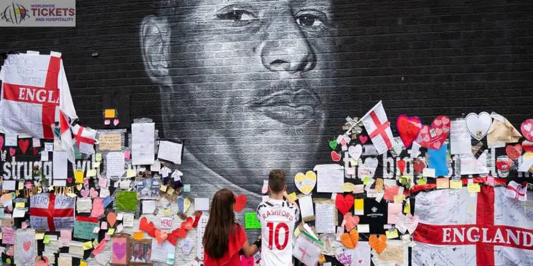 England Football World Cup: Virtual Wall of Hope was made to include Marcus Rashford painting messages