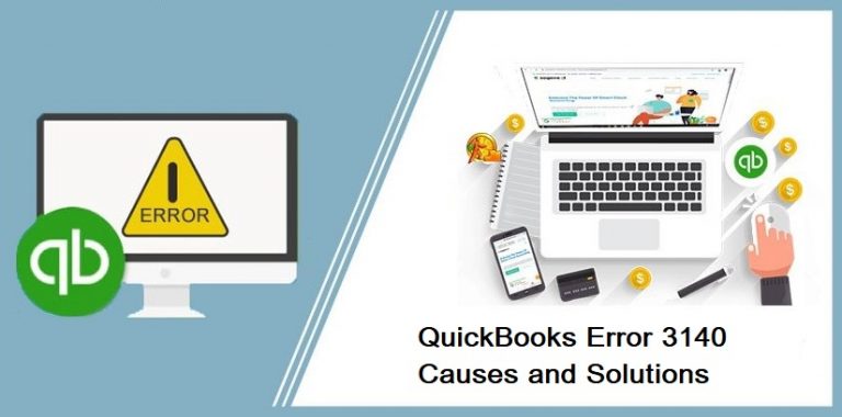 QuickBooks Error Code 3140 – How to Resolve it?