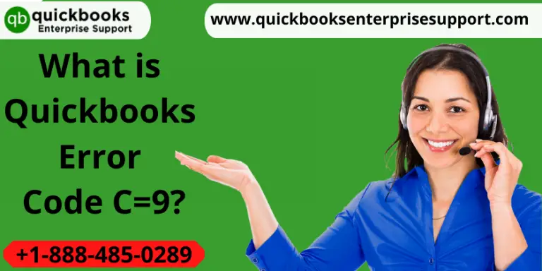 QuickBooks Error code C=9, How to resolve?