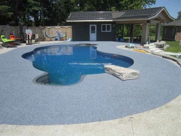 The best creator of rubber decking around pool!