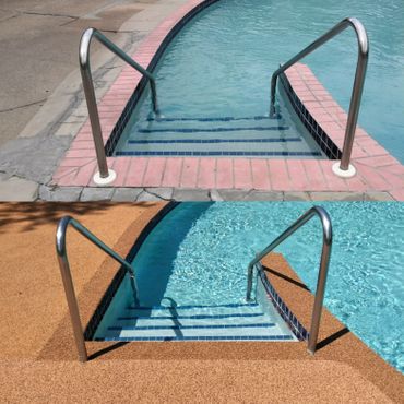 How much better is rubber flooring around pools?