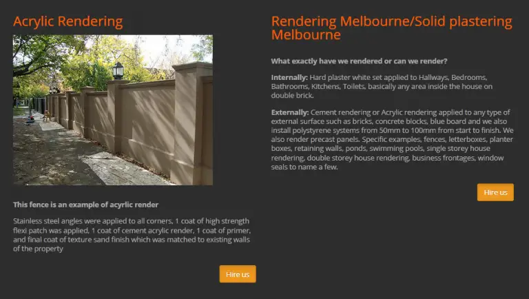 What is the reason of getting satisfied in rendering Melbourne?