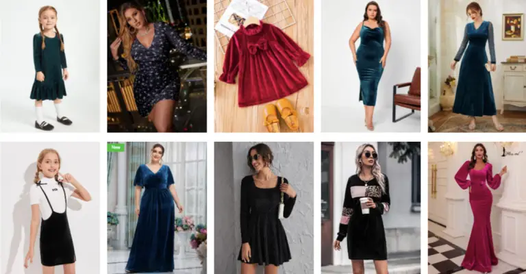 Purchase Exciting Velvet Dresses From Shein Store
