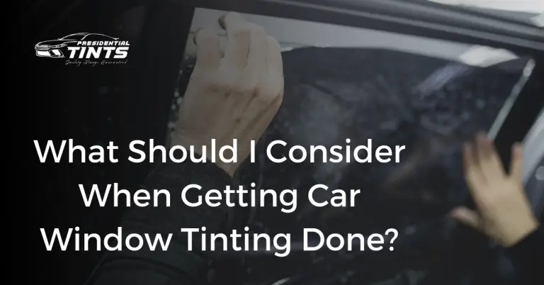 Window Tinting Benefits