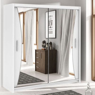 Buy CALIFORNIA WHITE WARDROBE in UK | MN Furniture UK