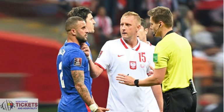 England Football World Cup: Glik's clash with defender Kyle Walker during Qatar World Cup Qualifier