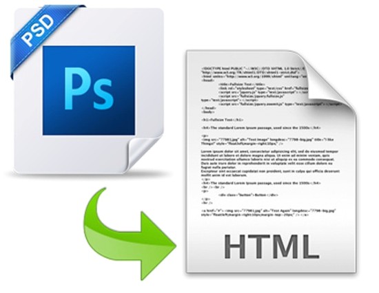 PSD to HTML conversion and HTML versions