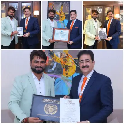 Sandeep Marwah Honored with Doctorate in Social Work by IIU