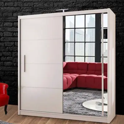 Buy VISION WHITE WARDROBE in the UK | MN Furniture UK