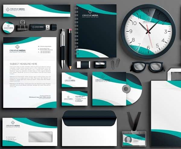 Business stationery design services for rebranding