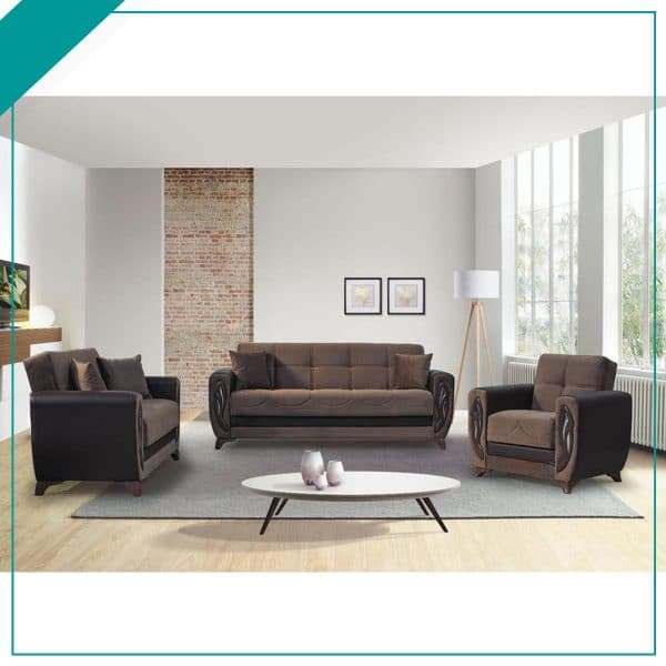 Buy Affordable Price OXFORD BROWN 3+2+1 SOFA SET in the UK