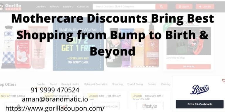 Mothercare Discounts Bring Best Shopping from Bump to Birth & Beyond