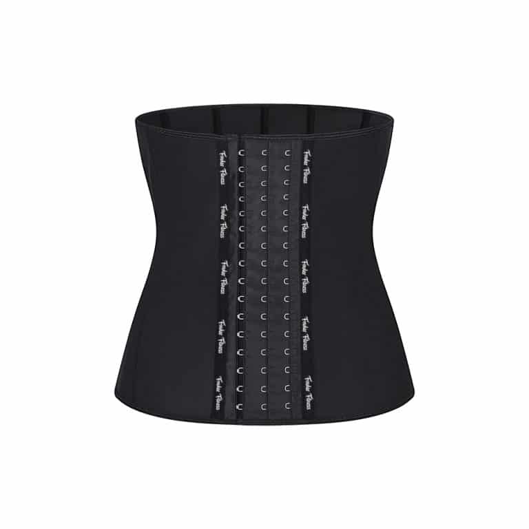 Flatten Your Waist with Fowler Fitness’s Black Corset Waist Trimmer