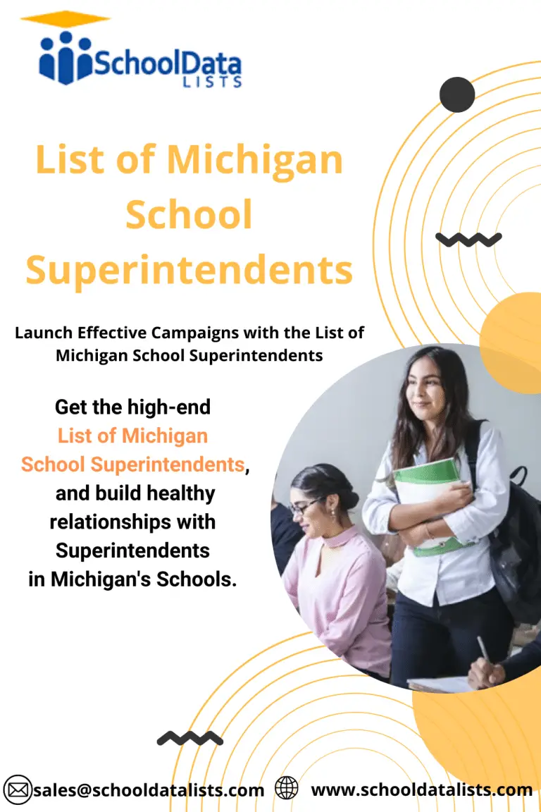 Get the Best List of Michigan School Superintendents from School Data Lists