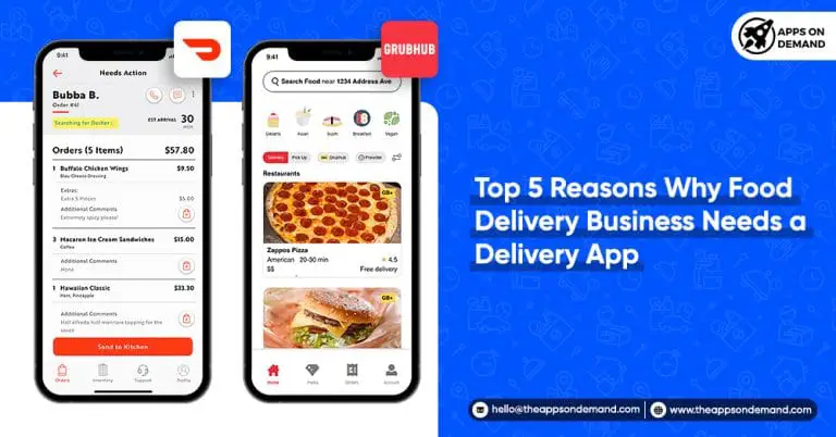 Top 5 Reasons Why Food Delivery Business Needs a Delivery App