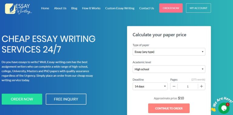 Quality Custom Essay Writing services
