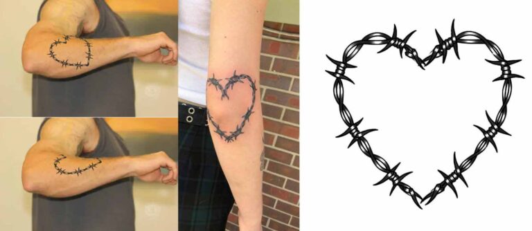 Get Best & Unique Barbed Wire Heart Tattoo Ideas