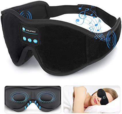 Wireless Blackout Bluetooth Headset Sleep Goggles