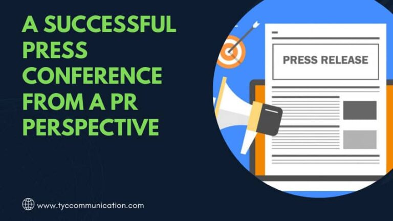 A successful press conference from a PR perspective