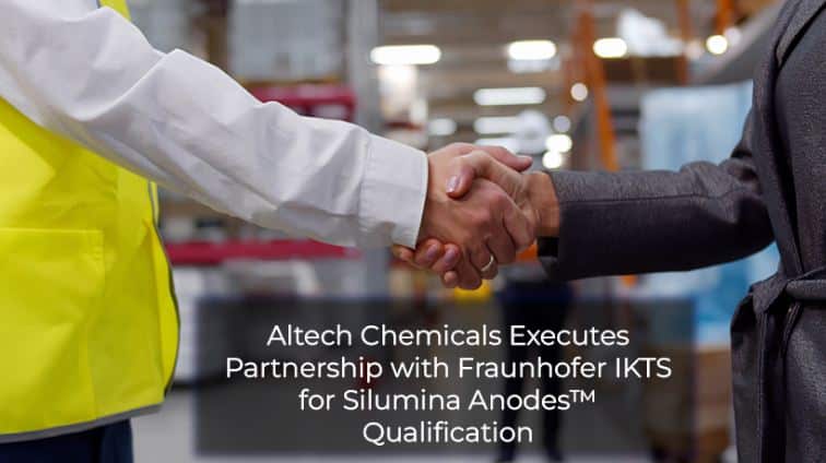 Altech Chemicals Executes Partnership with Fraunhofer IKTS for Silumina Anodes™ Qualification