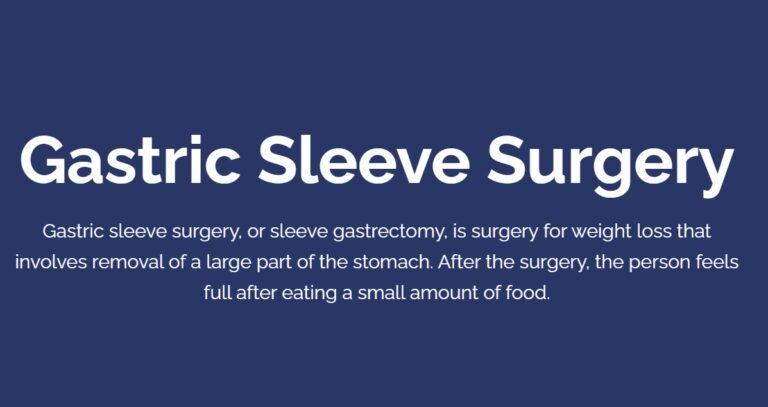 Advantages of Gastric Sleeve Surgery