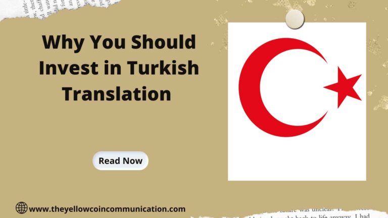 Why You Should Invest in Turkish Translation