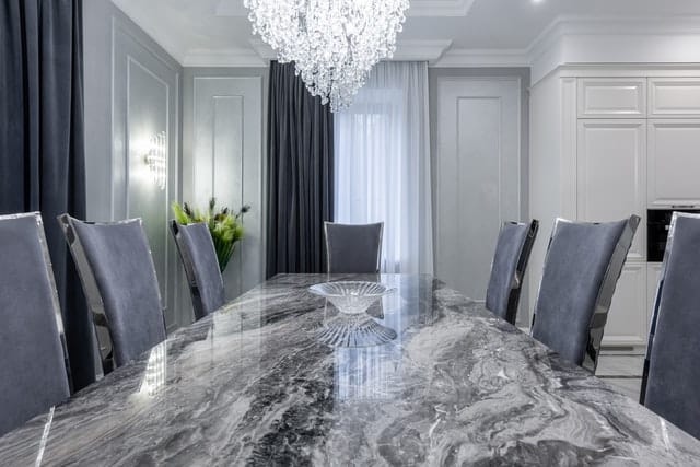 Luxury Marble Top Dining Set in Mumbai