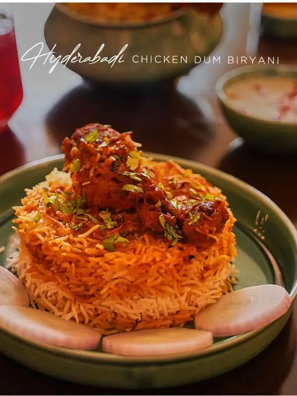 Chicken dum biryani Hyderabadi in Delhi