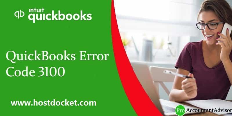 QuickBooks Error Code 3100-3148541d