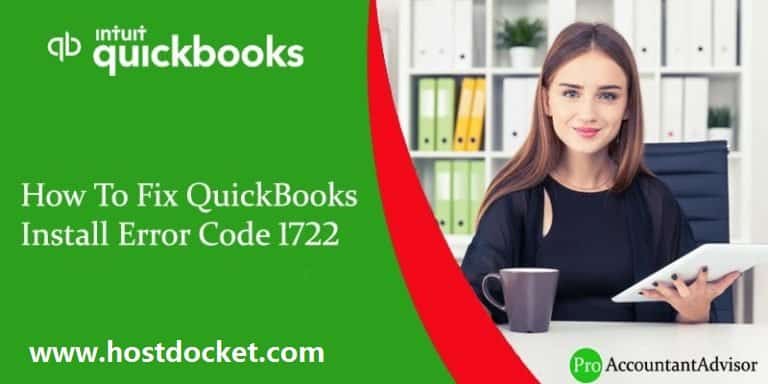 QuickBooks error code 1722