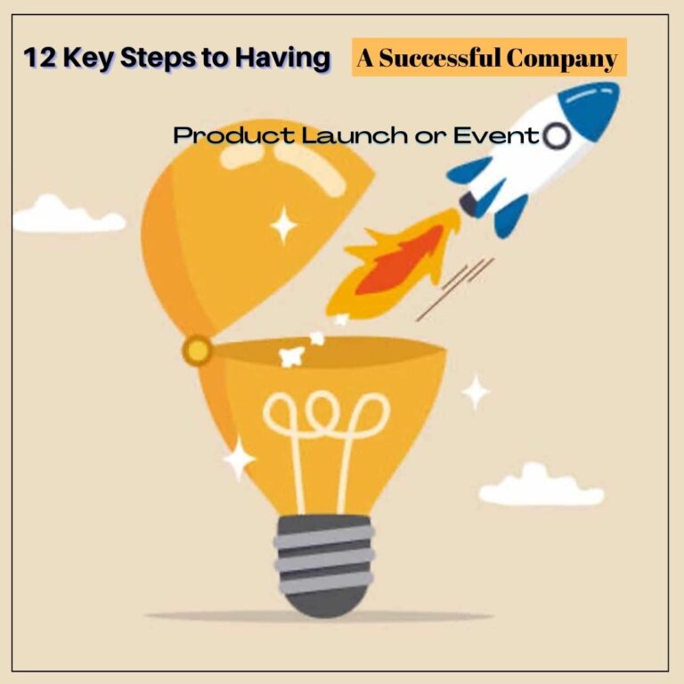 12 Key Steps to Having a Successful Company Product Launch or Event