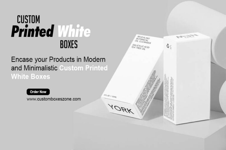 Encase your Products in Modern and Minimalistic Custom Printed White Boxes