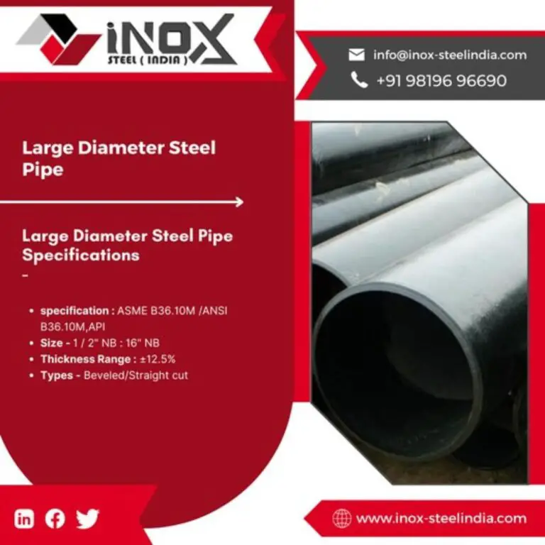 Large Diameter Steel Pipe Manufacturer In India