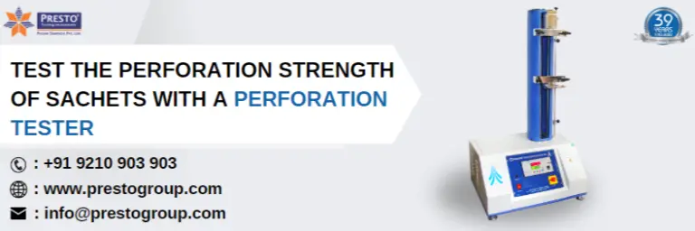 Test the perforation strength of sachets with a Perforation tester