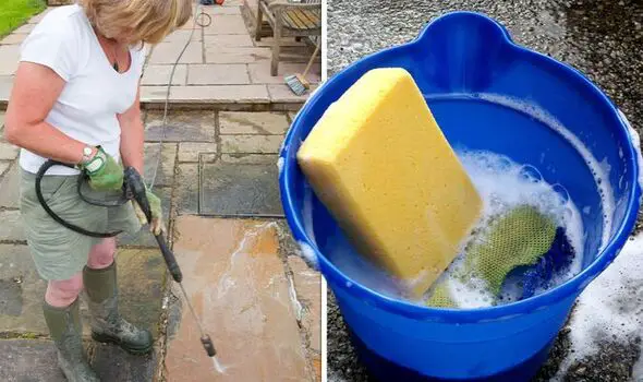 How To Clean A Patio With Soapy Water