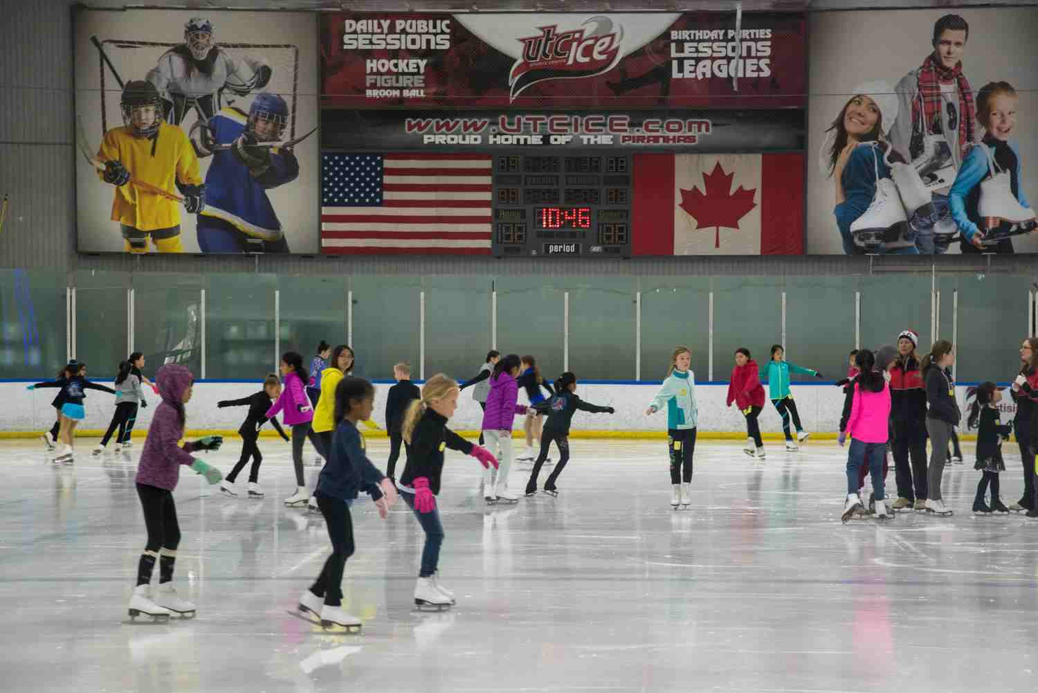 Indoor skating lessons