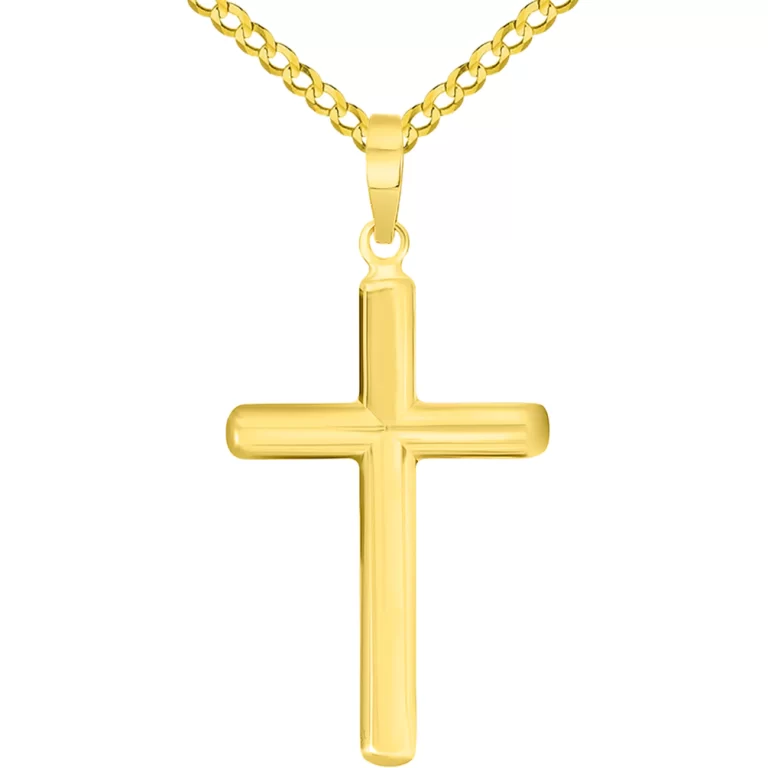 The spiritual significance of a gold cross pendant for men”