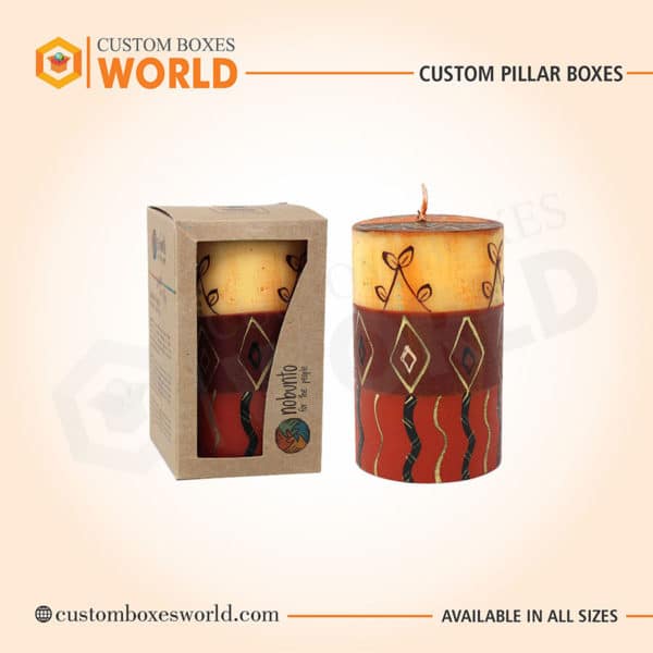 Pillar candle boxes