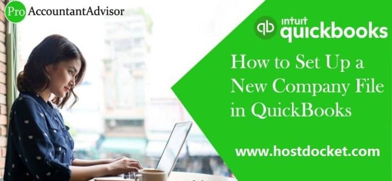 How to set up a company file in QuickBooks?