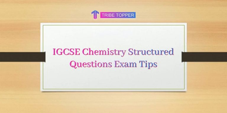 IGCSE Chemistry Structured Questions Exam Tips