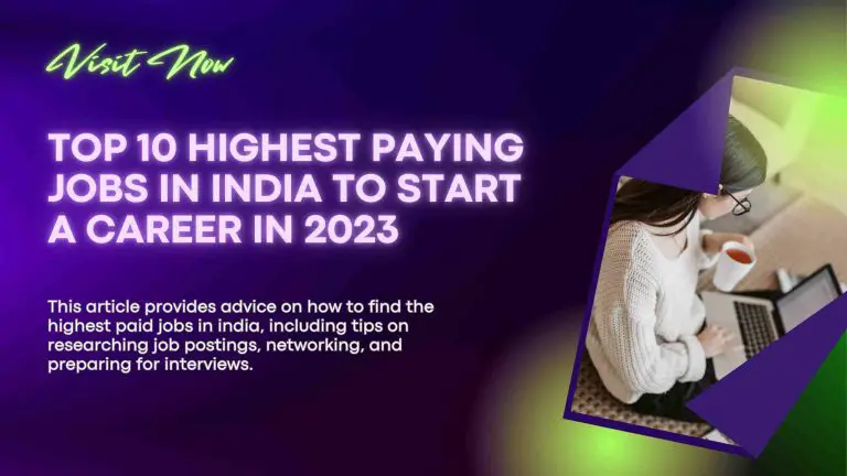 How to Make the Most of the Highest Paid Jobs in India