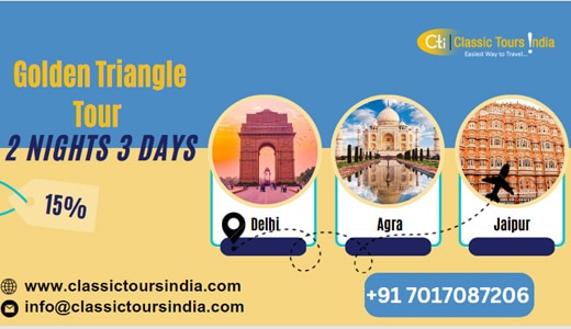 The Ultimate Guide to Golden Triangle Tour 2 Nights 3 Days – Explore India’s Rich Culture & Heritage