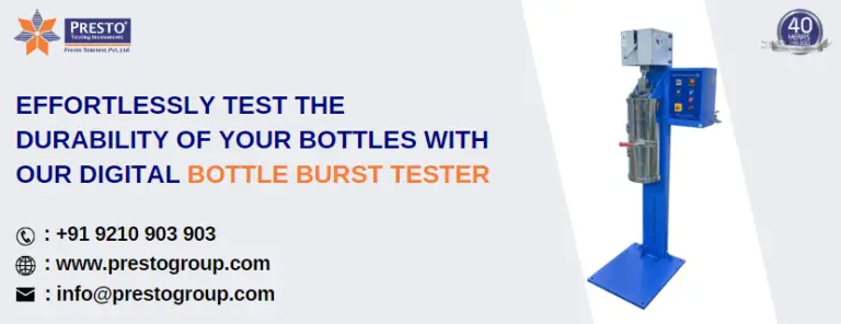 Effortlessly test the durability of your bottles with our digital bottle burst tester