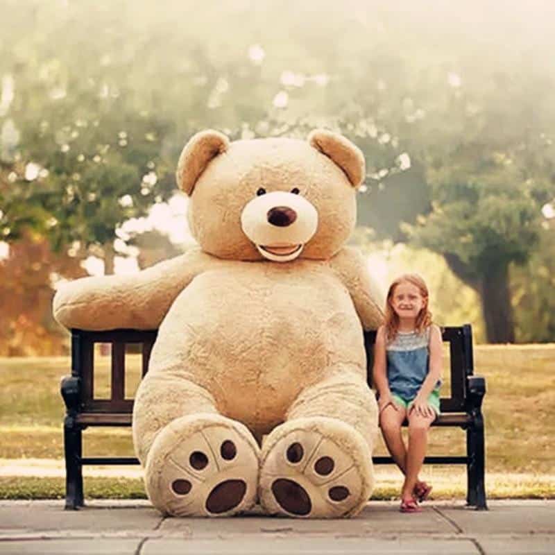 1pc-Huge-Size-260cm-American-Giant-Bear-Skin-Teddy-Bear-Coat-Good-Quality-Factary-Price-Soft