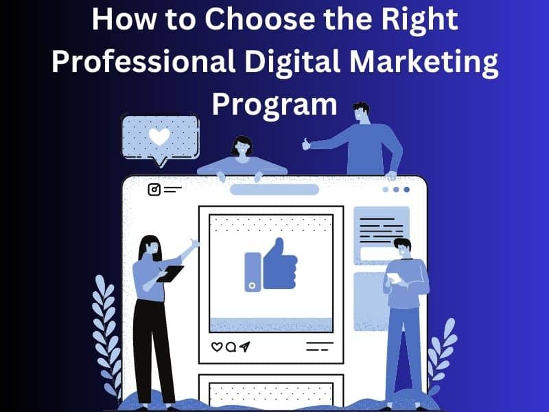 How to Choose the Right Professional Digital Marketing Program