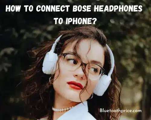 What is the process for linking Bose headphones to an iPhone?